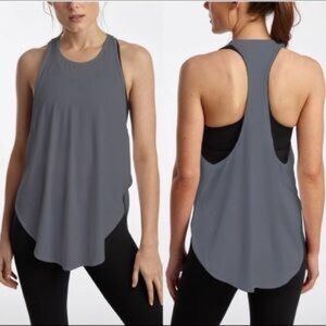 DYI Split Second Racerback Variegated Stripe Workout Tank in Purple Women’s S/M